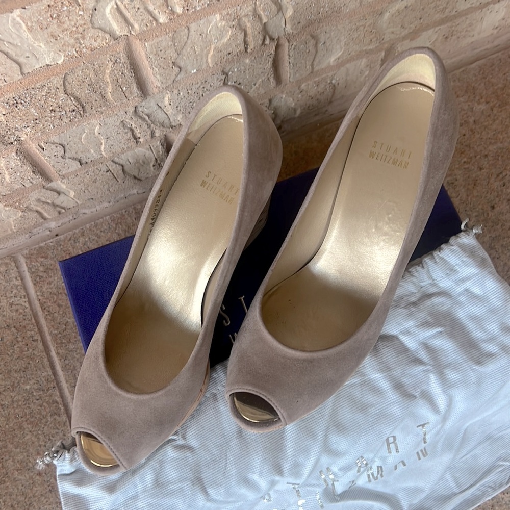 Stuart Weitzman Wedge Shoes. Size 8. Like New. Wo… - image 3